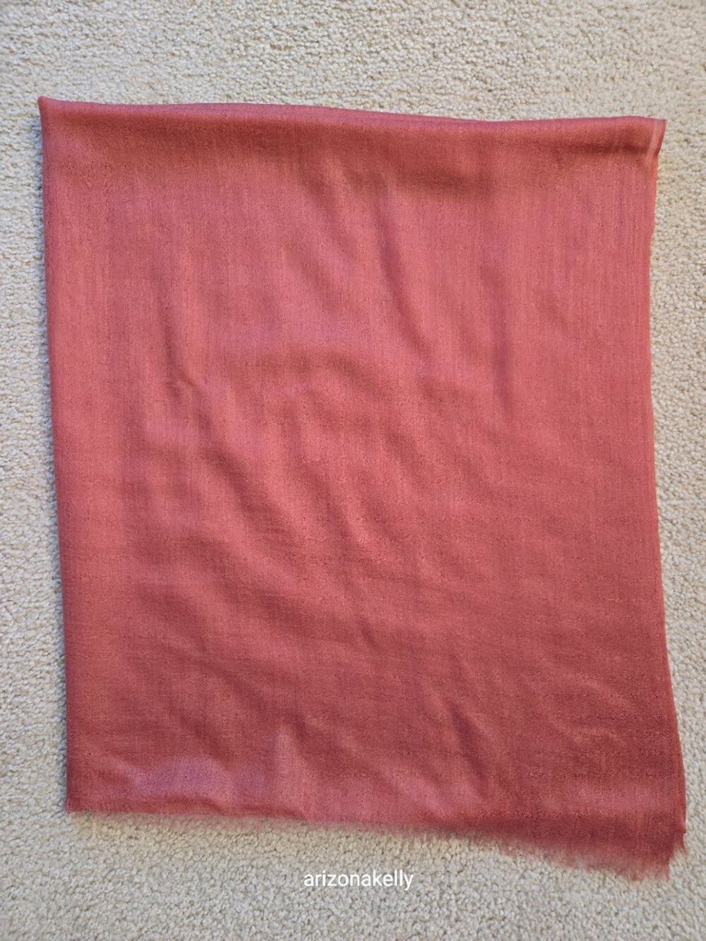 NWOT Ovcio Featherlight Cashmere Scarf Desert Rose Pink - Picture 6 of 13